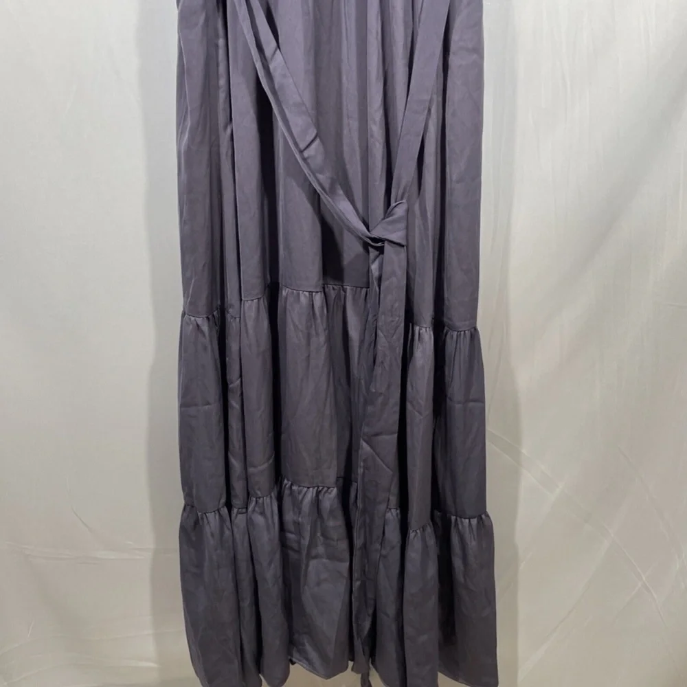 NWT $129 CITY CHIC‎ [ 18W M/18 ] Iconic Tiered Maxi Dress in Dusty lilac #S378 - Picture 9 of 12